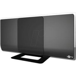 GOOBAY 67179 - Antena de habitación DVB-T2, plana, con filtro LTE