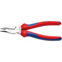 KNIPEX KN 08 25 185 - Alicate universal puntiagudo, 185 mm, cabeza pulida