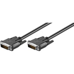GOOBAY AK DVI 113-15 - Cable DVI para monitor DVI de 24+1 conectores, enlace doble, 15
