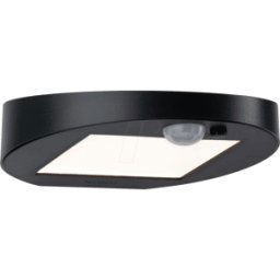 PAULMANN PLM 94246 - Luz solar DEL LED, luz de la pared, antracita, IP44, detector de