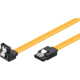 GOOBAY 93947 - Cable SATA 6 GB/s ud > 90° SATA St. 10 cm amarillo
