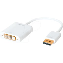 LOGILINK CV0058B - Adaptador DisplayPort, conector DP a conector DVI