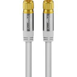 GOOBAY 70598 - Cable de conexión de antena (F) (tipo 135 dB) 4x apantall