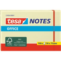 TESA 57656 - Notas adhesivas, 50 x 75mm, 100 hojas