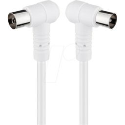 GOOBAY BKWW 0350 - Cable de conexión, IEC, acodado a 90°, 3,5 m