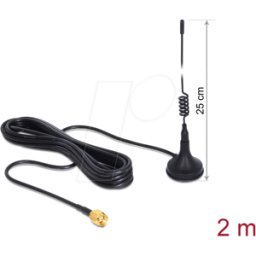 DELOCK 88879 - Antena GSM, UMTS, conector SMA, omnidireccional