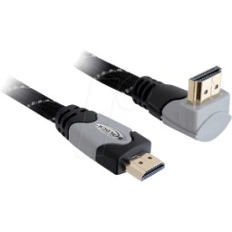DELOCK 83077 - Cable HDMI de alta velocidad angulado hacia arriba 5 m