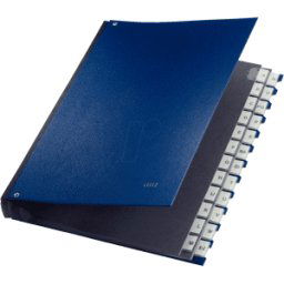 LEITZ 59240035 - Carpeta de panel a-Z PP, azul