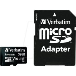 VERBATIM 44083 - Tarjeta de memoria microSDHC de 32 GB, VERBATIM, clase 10