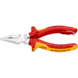KNIPEX KN 08 26 145 T - Alicates universales de punta fina VDE, 145 mm