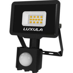 LUXULA LX400124 - Foco LED, 10 W, 4000 K, 1000 lm, IP65, detector de movimiento