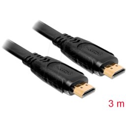 DELOCK 82671 - Cable HDMI de alta velocidad con Ethernet plano 3,0m