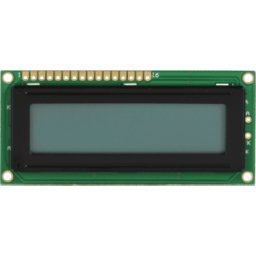 DISPLAY ELEKTRONIK LCD-PM 2X16-6 K - Módulo LCD, 2x16, H:5,6mm, bw/gr