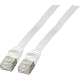EFB-ELEKTRONIK EFB K5545WS.2 - Cable de parche plano Cat.6a, U/FTP, 2m, blanco