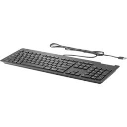 HEWLETT PACKARD HP Z9H48AA - Teclado, USB, tarjeta inteligente, negro, diseño: DE