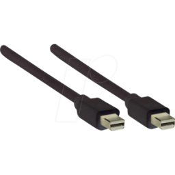 TECHLY ICOC-MDP-14-020 - Cable 1.4 Mini-Disdisplay, DP-HDMI, 4K 60Hz, 2,0 m