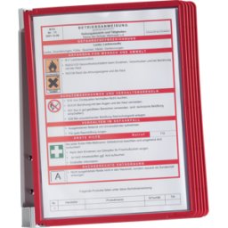 DURABLE 555103 - Sistema de marcos transparentes VARIO® WALL 5, juego, rojo