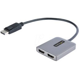 STARTECH.COM ST MST14DP122HD - Adaptador DisplayPort DP a 2x HDMI, 4K.