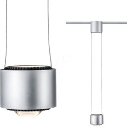 PAULMANN PLM 95520 - Péndulo led URAIL Aldan, 880/480 lm, 8,5/4,5 W, 2700 K, cromo/ne