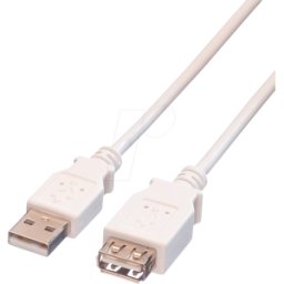 VALUE 11998946 - Cable USB 2.0, conector macho a a hembra, 0,8 m