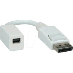 ROLINE 12033132 - Adaptador DisplayPort, enchufe DP a mini zócalo DP