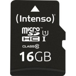 INTENSO 3423470 - Tarjeta de memoria MicroSDHC de 16 GB, Intenso Clase 10, UHS-1