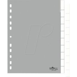 DURABLE KREG A4 BL 1-10 - Registro de plástico, a4 Blanko (10 piezas)