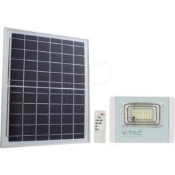 V-TAC VT-10405 - Luminaria LED, reflector, 12 W, 550 lm, 6400 K, blanco, IP65