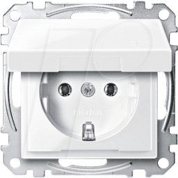 MERTEN EL SM 23110319 - Sistema M, toma de corriente, CEE 7/3 - tipo F, blanco polar, br