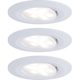PAULMANN PLM 99927 - Luminaria empotrada Calla, 6W, 4000 K, 30°, redonda, Blanco, con