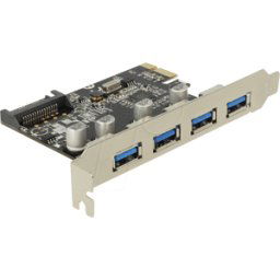 DELOCK 89297 - Controlador USB 3.0, 4 puertos, tarjeta PCI Express