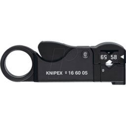 KNIPEX KN 16 60 05 - Herramienta pelacables, 100 mm, para cable coaxial, 4,0-10,0 mm²