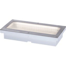 PAULMANN PLM 94239 - Luz solar LED, luz de piso empotrada, plata, IP67