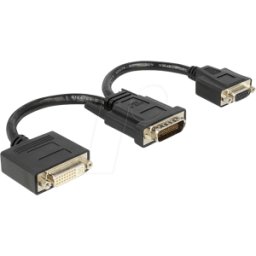 DELOCK 65555 - Adaptador DMS-59, conector DMS-59 a 1 conector DVI-I/VGA