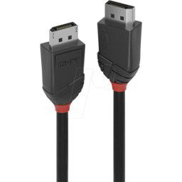 LINDY 36491 - DisplayPort 1,2 cable, 4K 60 Hz, 1,0 m..