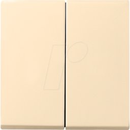 GIRA55 W2 CWG - Balancín doble blanco crema brillante