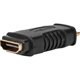 NEDIS N CVGB34906BK - Adaptador, conector HDMI Mini a conector HDMI hembra, negro