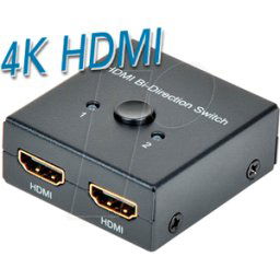 MAXTRACK TME CS32 - Conmutador bidireccional HDMI 4K, 2 puertos
