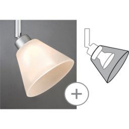 PAULMANN PLM 60012 - Sombra Urail Kegi DecoSystems, 110 mm, blanco