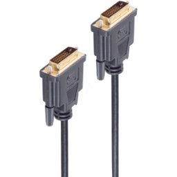 SHIVERPEAKS SHVP BS77448-15 - Conector DVI-D 24 + 1 cable de doble enlace, chapado en oro 15 m