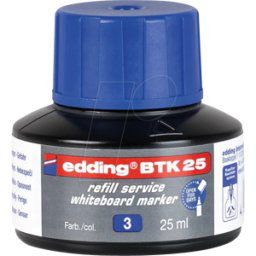 EDDING BTK25003 - Tinta de relleno, marcador para pizarra blanca, BTK 25, azul