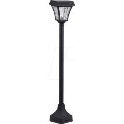 V-TAC VT-2891 - Luminaria LED para jardín solar, 2 W, 110 lm, negro, IP44
