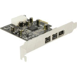 DELOCK 89153 - Tarjeta PCIe de 3 puertos 1394b 1394a Firewire