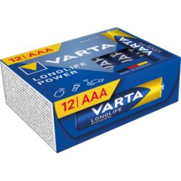 VARTA VAR LLP AAA 12X - Longlife Power, Batería alcalina, AAA (Micro), Paquete de