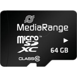 MR 955 - Tarjeta de memoria microSDXC 64GB, MediaRange Class 10, con adap