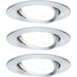 PAULMANN PLM 93433 - Luminaria EMPOTRADA NOVA, 6,5 W, 2700 K, 50°, redonda, Aluminio