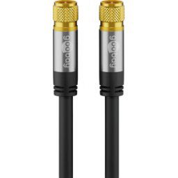 GOOBAY 70666 - Cable de conexión de antena (F) (tipo 135 dB) 4x apantall