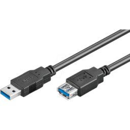 GOOBAY USB3 A-VL 500 SW - Cable USB 3.0, conector macho A a conector hembra A, 5 m