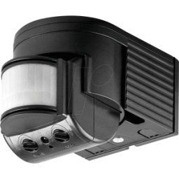 GOOBAY GB 96001 - Detector de movimiento IR, sobre revoque - exterior, negro