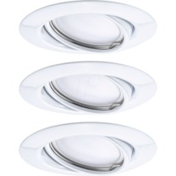 PAULMANN PLM 93422 - Luminaria empotrada Base, 5 W, 3000 K, 20°, redonda, Blanco, con